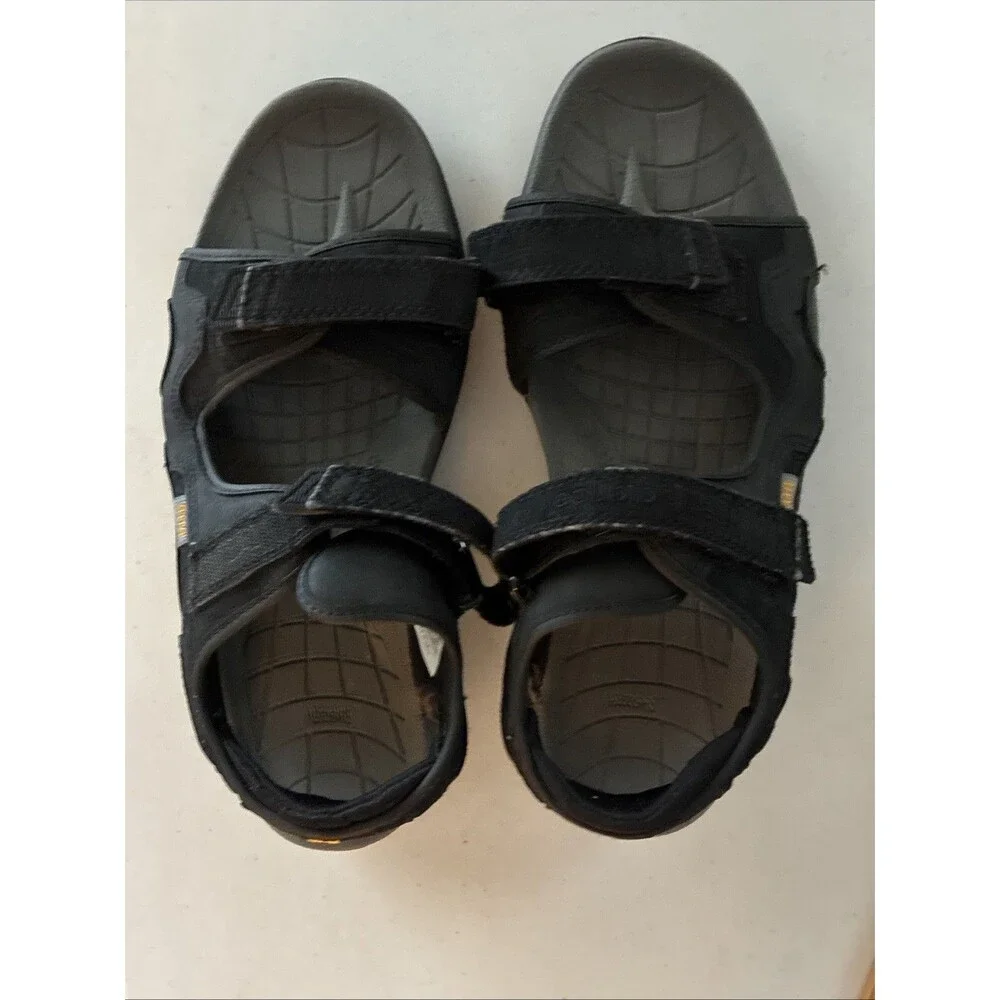New Balance 404 Sandals SD404BK Adjustable Straps Leather Suede Sporty Hiking 8